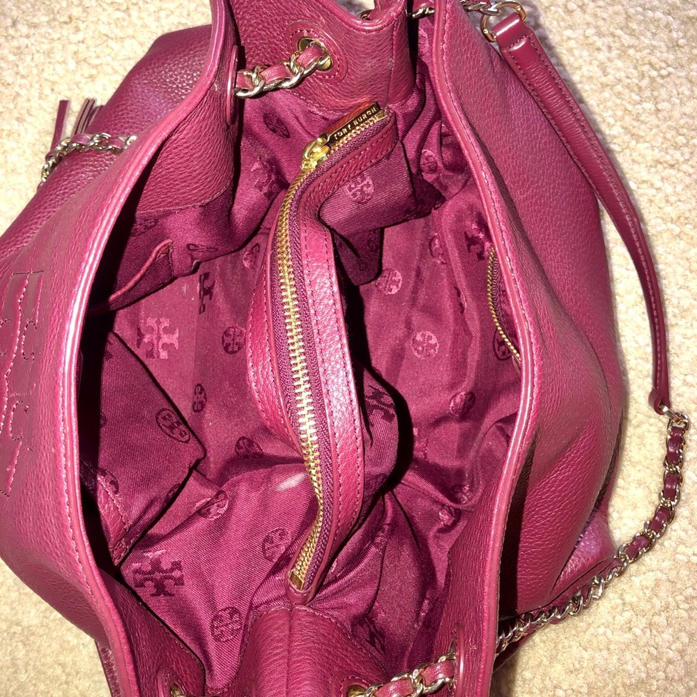 Tory Burch authentic leather tote bag 🔥deal - Picture 6 of 11